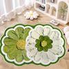 Imitation Cashmere Non-Slip Bathroom Mat - Absorbent & Dirt-Resistant Special-Shaped Floor Rug