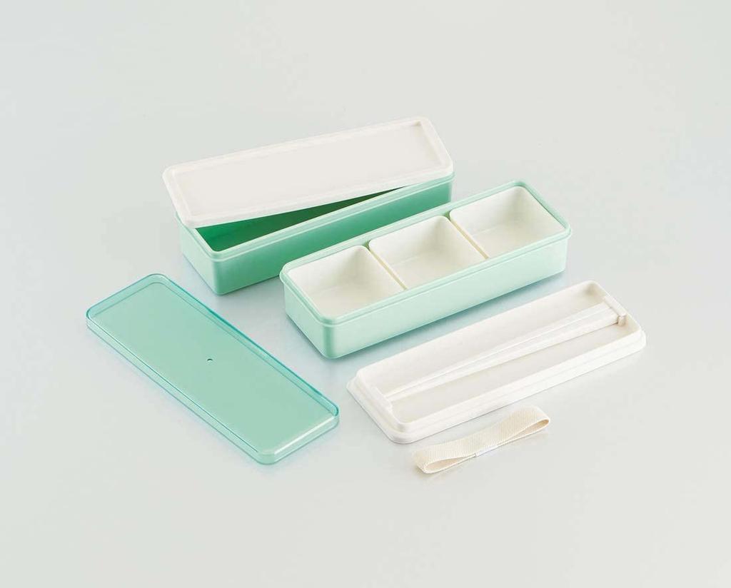 Skater Nutritionally Balanced Lunch 2 Silicone Inner Slim Core Powder Pastel Made In Osaka Public University X Skater Collaboration SSLW9B Box, Tiers,