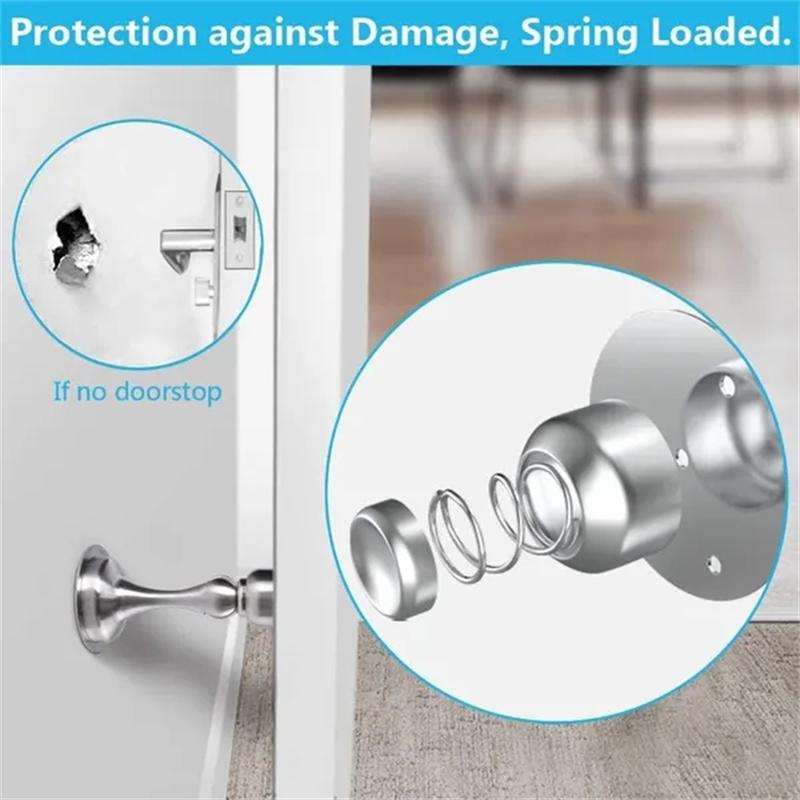 Magnetic Door Stop Door Suction Holder Stainless Steel Door Stopper Holder Home Room Office Indoor Magnetic Door Block