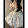 Small Wind Suspender Floral Dress Women's Summer Sweet Fluffy Princess Short Dress