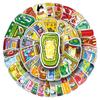 51 Sauce Cartoon Hand-Drawn Creative Waterproof Stickers for Suitcases, Earphones, Desktops