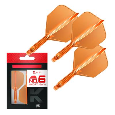 TARGET ŠIPKY NEON K-FLEX TVAR/Č.6 (Neonový tvar) (19mm Oranžová)