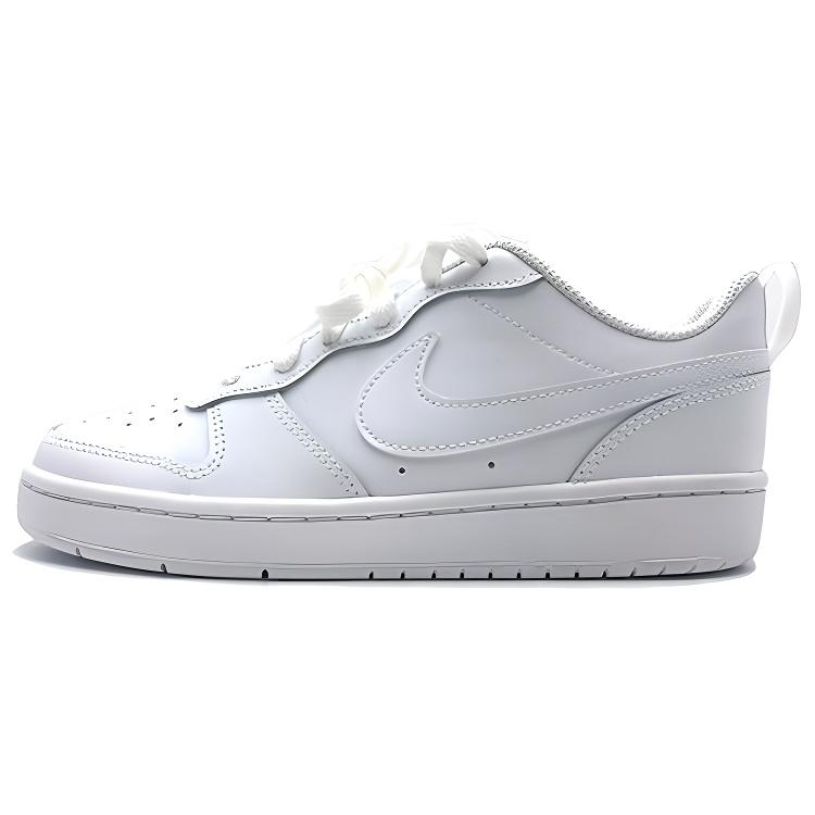 Nike Court Borough 2 Niskie Buty Skateboardowe Damskie Białe BQ5448-100(Team895-)