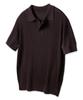 ALVINCLO [Deluxe] Vertical Ribbed Collar Short Sleeve Knit Dlx2914 (3 Colors)