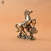 52g Brass Horse Step On Coins Lucky Statue Feng Shui Desk Miniatures Pure Copper Crafts Collections china Home Office Figurines