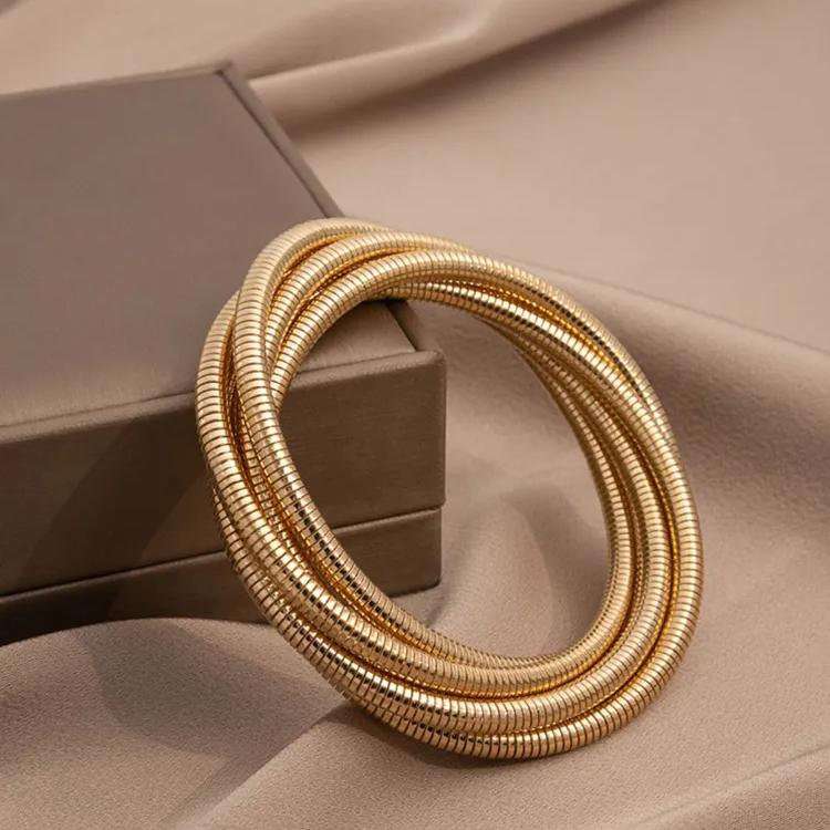 Women's Sterling Bangle Cuff Charm Bracelet Clasp Party Jewelry Bracelet