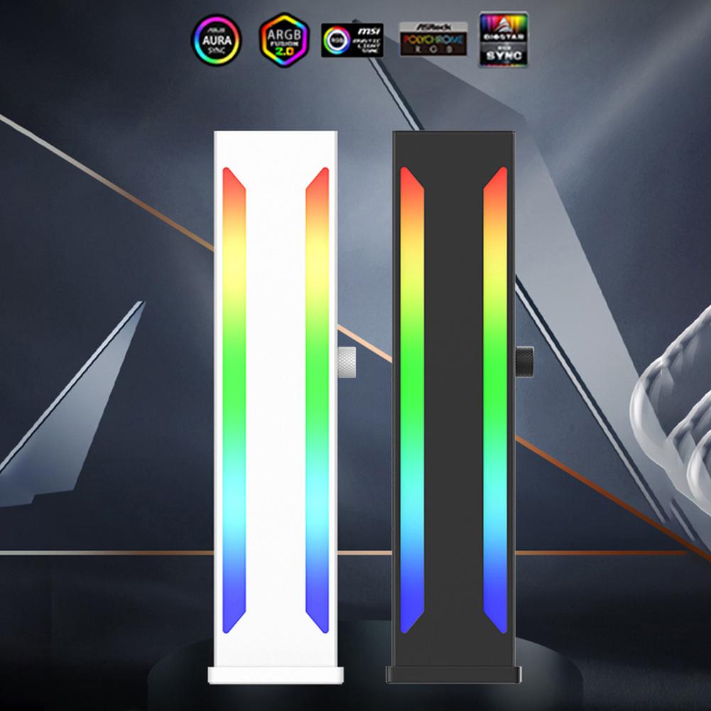 Magnetic GPU Holder Video Card Support Stand For Computer Case Aluminum Alloy Gaphics Card Bracket 5V 3PIN RGB ARGB Aura Sync