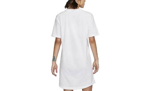 Nike Sportswear Essentials Series Short-Sleeved Dresses Women's White DV7883-100