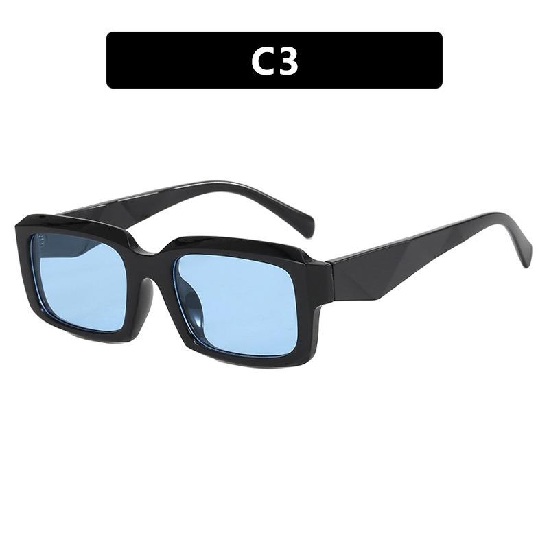 Retro Simple Square Sunglasses Women Men Personality Fashion Classic Sun Glasses Street Photography Glasses