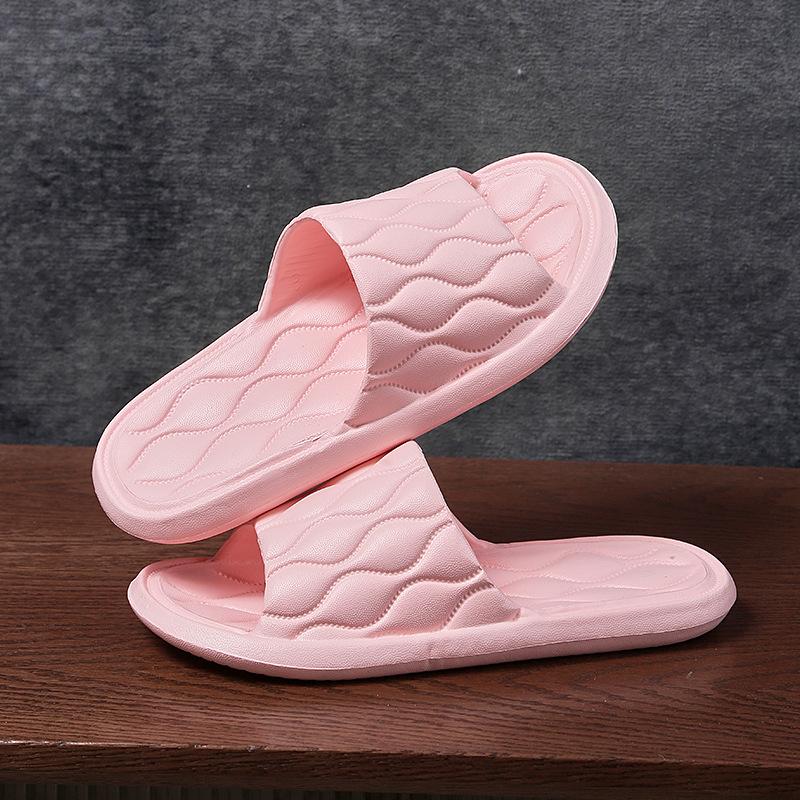 Slippers women wear outside summer home thick-soled hotel indoor bathroom non-slip bath sandals men
