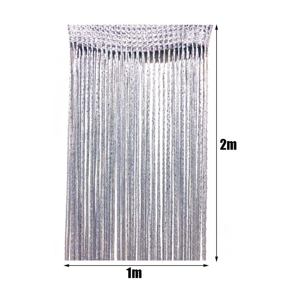 1x2m Window Door Divider Drape  for Home Living Room Cafe Interior Decorations Valance