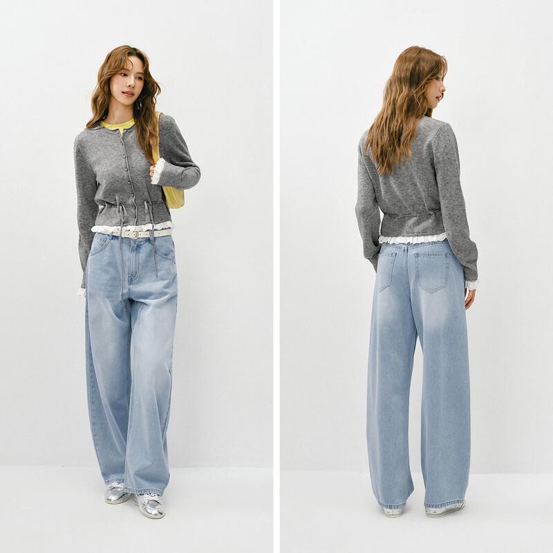 Semir Women's Short Lace Knit Cardigan