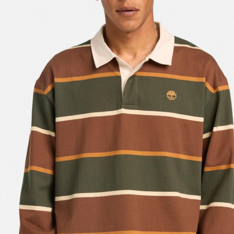Timberland Rugbyová mikina s dlouhým rukávem Prodyšné polo tričko Unisex topy TB0A2Q4TAGQ1