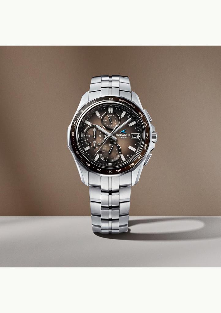 Wristwatch Oceanus Made in Japan Manta Retro Tone Collection Limited to pieces worldwide Bluetooth equipped Radio solar Sapphire glass Silver [CASIO]