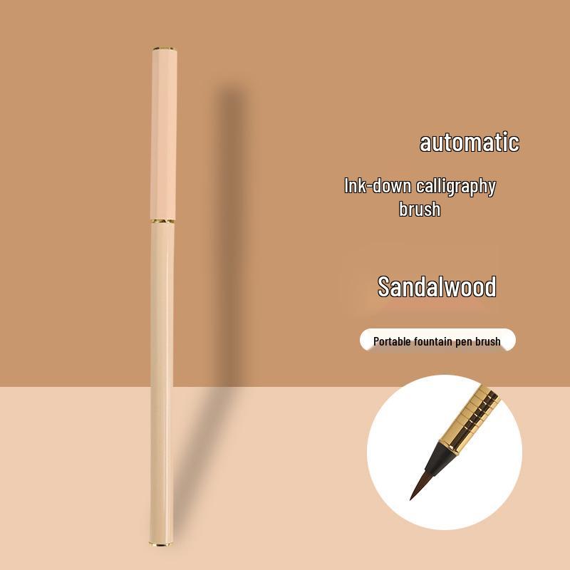 Morandi Rhombus Portable Fountain Calligraphy Pen with Refillable Ink Cartridge