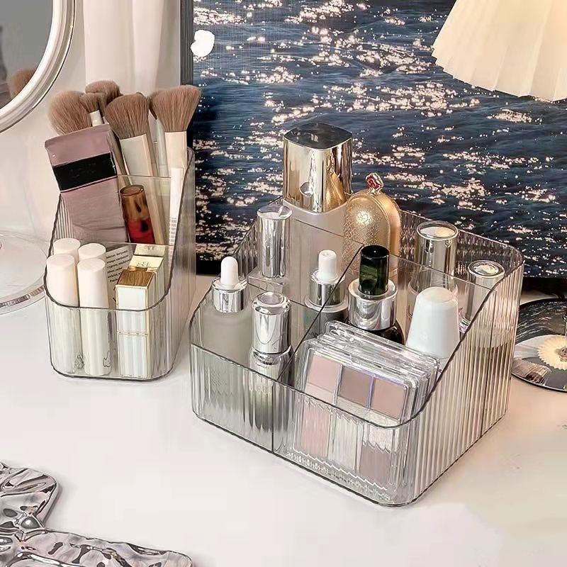 Makeup Storage Box Clear Acrylic Desk Top Storage Shelf Dresser