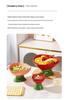 Chinese Style Ceramic Bowl Set: High-Foot, Large Capacity for Rice, Soup, Fruit; Includes Children's Bowl and Spoon