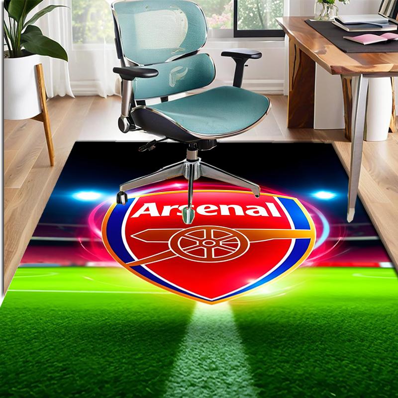 Arsenal F.C Pattern Rug, Indoor/Outdoor Mat, for Picnic, Gameroom, Bedroom, Office, Living Room, Home Decor Carpet, Birthday Gift