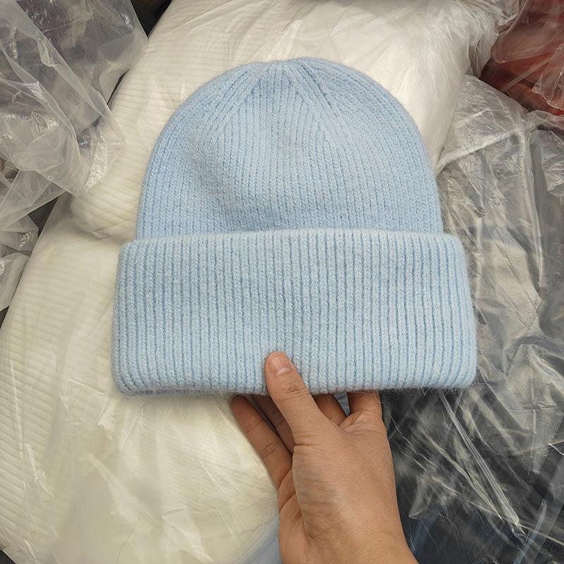 Winter Hats For Women Men Unisex Beanies Luxury Rabbit Fur Thermal Hat Soft Thick Keep Warm Casual Bonnet Baggy Cap New