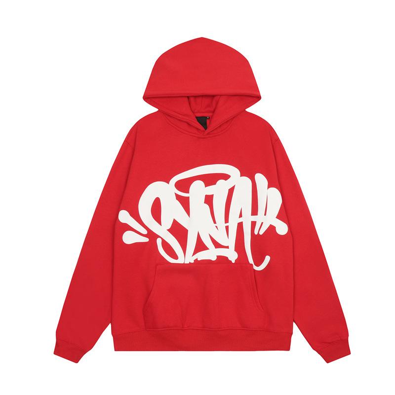SynaWord Felpa con Cappuccio Larga Americana Pantaloni della Tuta Syna Marca Trendy per Uomo e Donna Hip Hop Street Coppia Tuta Casual