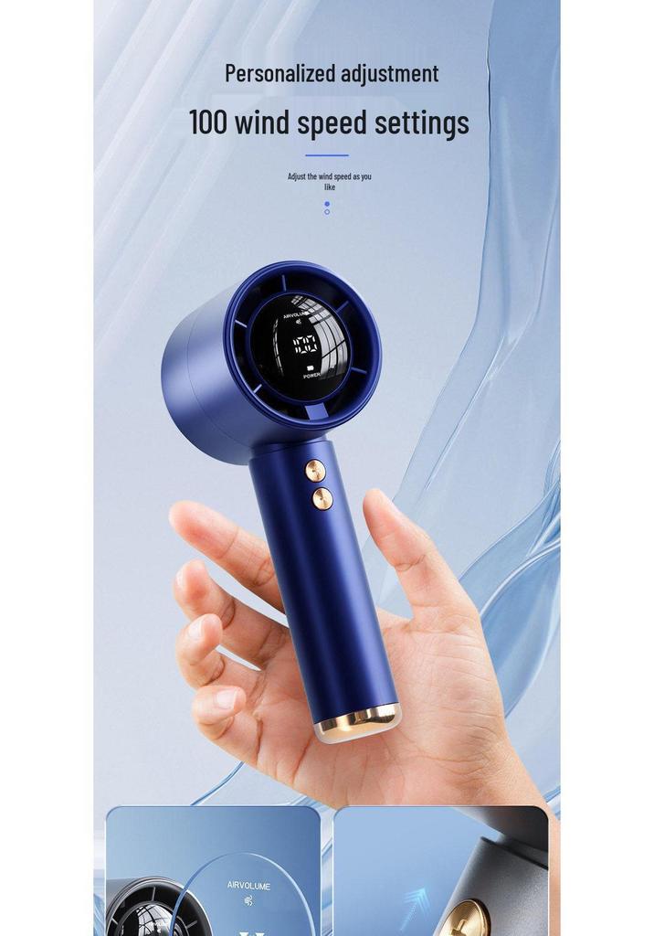 High-Speed Portable USB Rechargeable Mini Turbo Fan