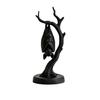 Bat Sculpture for Gothic Room Decors, 3D Print Statue with Branch Stand for Halloween Decoration, Shelf, Mantels, and Party Table Display