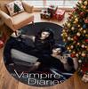 The Vampire Diaries Pattern Round Rug, Indoor/Outdoor Mat, for Picnic, Gameroom, Bedroom, Office, Living Room, Home Decor Carpet, Birthday Gift