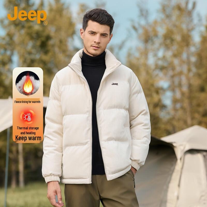 JEEP Men's Stand-Collar Padded Jacket