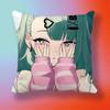 Pretty Kawiai Hot Girl Cute ZZZ Sunna Aria AOD Doublesided printed pillow cover Solid color minimalist pillowcase