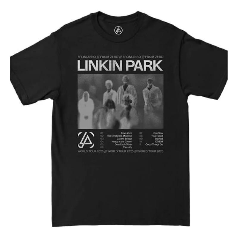 Camiseta Oficial De La Gira Merch Song List De Linkin Park F S