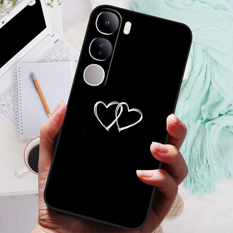 Vivo V40 Lite IDN V40SE Y200 Y300 Telefon Kılıfı Arka Kapak Moda Çiçek Kelebek Yumuşak TPU Kılıflar Vivo V 40 Lite V40 SE İçin