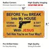 Funny Metal Tin Sign Vintage Wall Art Decor Jesus Home Blessing