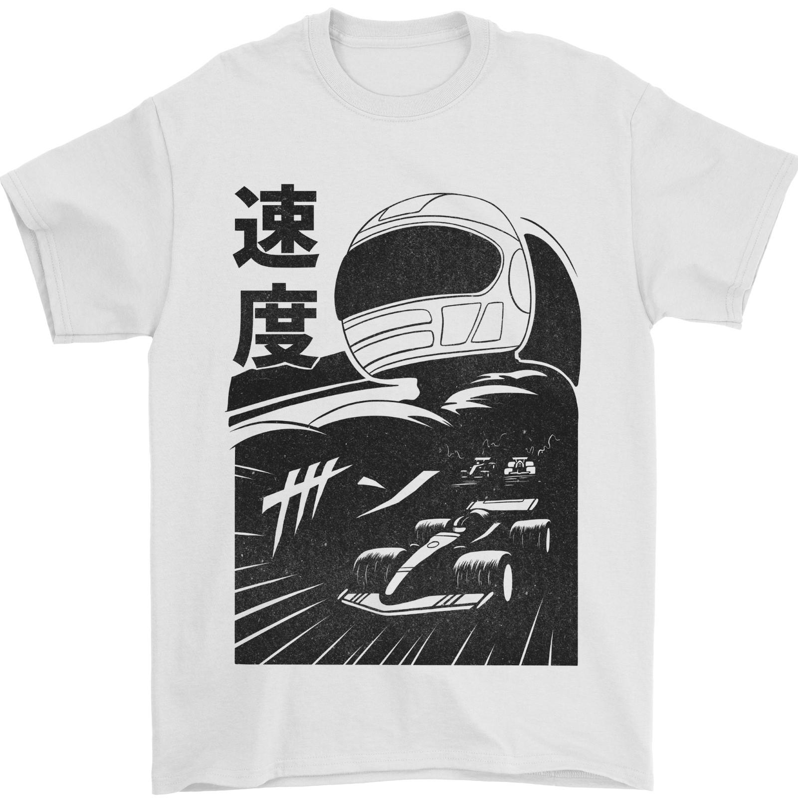 Anime Formula Racing Car Driver Motorsport Mens T-Shirt Cotton M