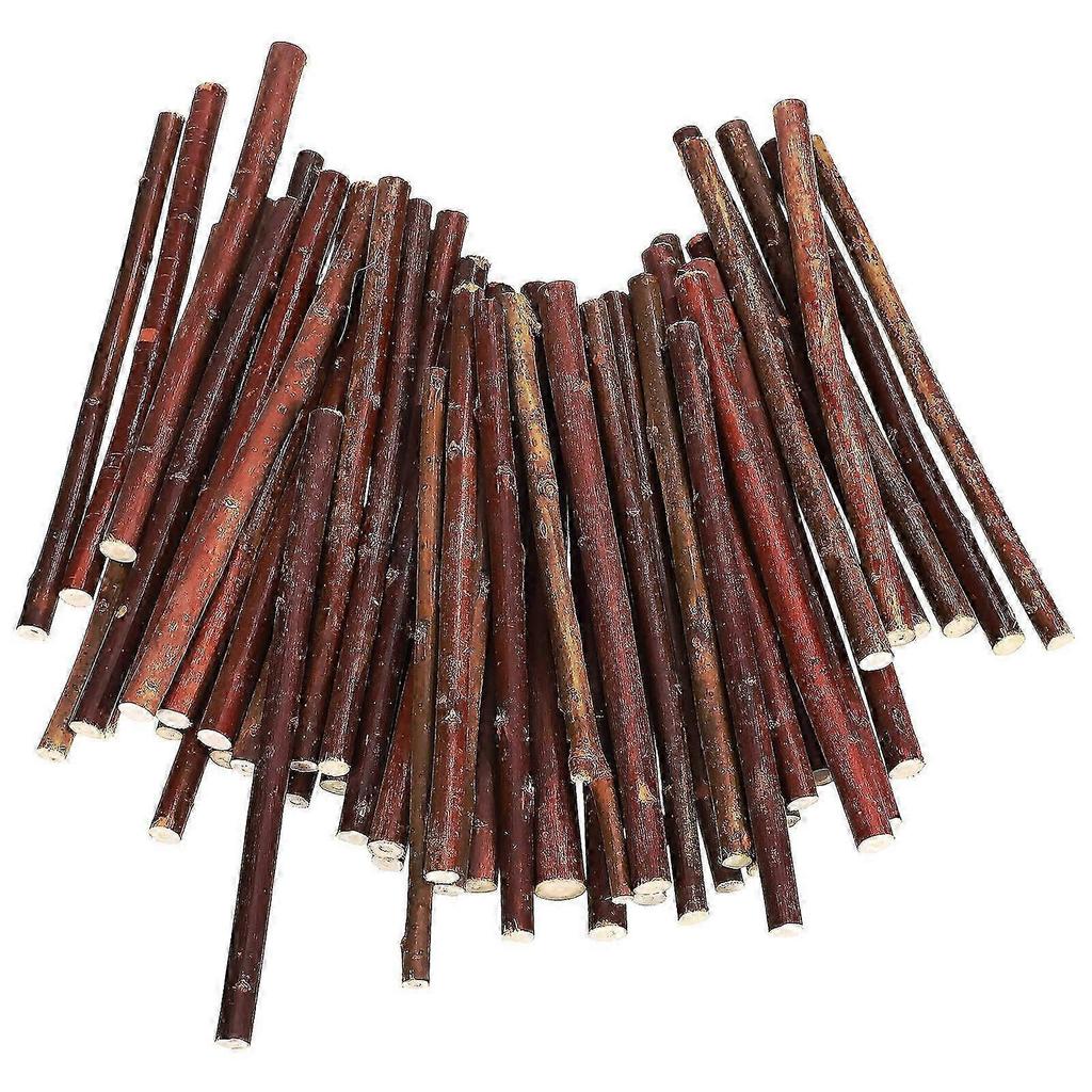 Log Sticks Craft Twigs Sticks Wood Branch Sticks For Event Props Diy Projects 15.50X0.50X0.50cm 50Pcs