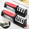 1PC 3 Segment Knife Sharpener Kitchen Multifunctional Handheld Fast Sharpening Stone Three-stage Cutting Knife Kitchen Supplies