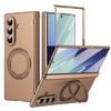 Applicable to Samsung ZFold1/1 mobile phone case Magnetic 111 rotating bracket Spring hinge case Film all-inclusive protective case