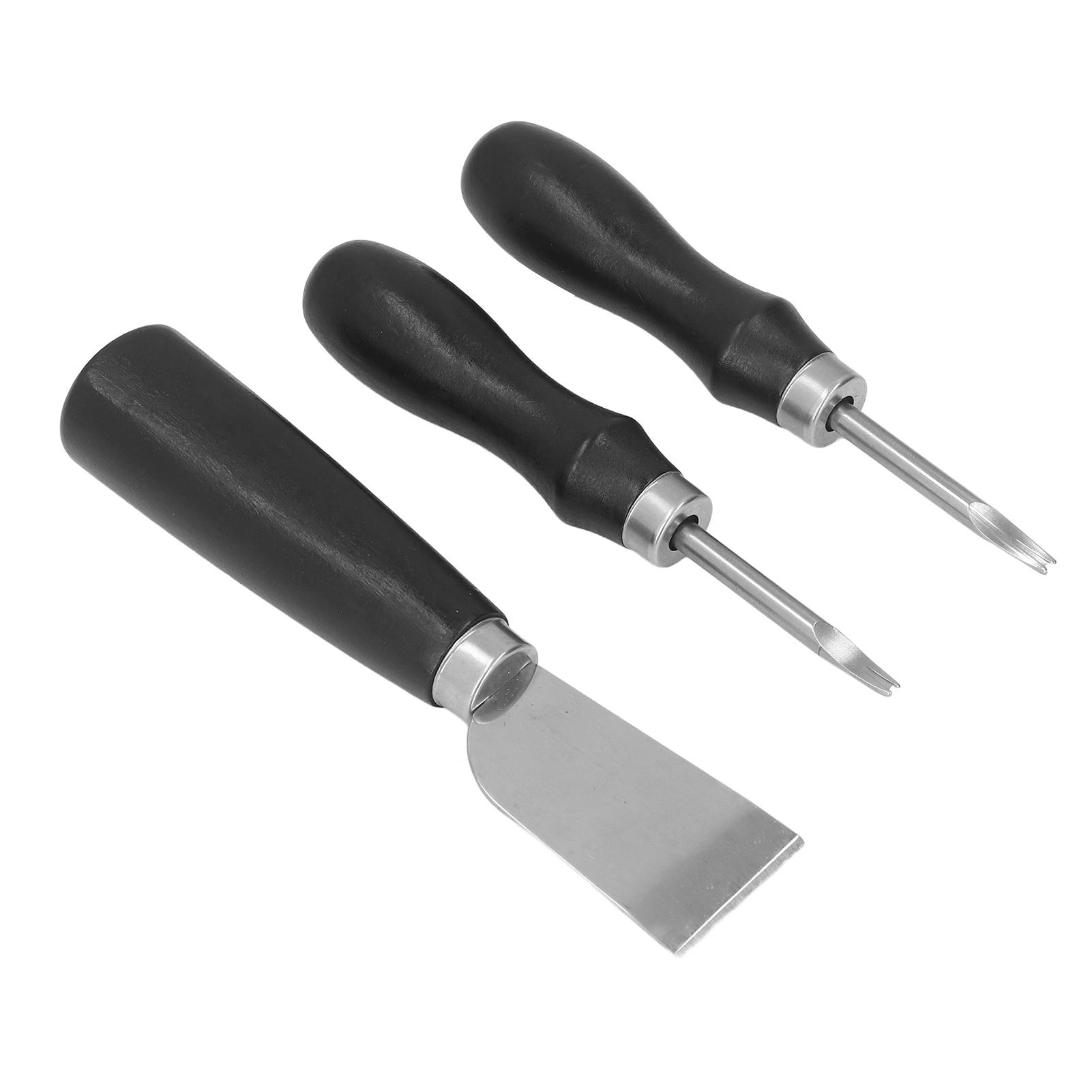 

Набор кожаных ножей Сделай сам Изготовление Сандаловое дерево Изогнутая рукоять Сталь Острые лезвия Набор ножей для шерфования для