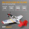 WLtoys XK A280 RC plane,P51 Mustang 4-CH RC Airplane with Lights,6G/3D Brushless Remote Control Airplane,Suitable for Adults