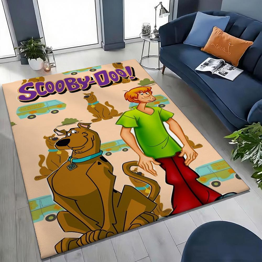 Scoobydoo Mystery Inc Gang Adventure Indoor Rug Nonslip Easyclean Carpet For Living Room Bedroom Hallway Home Decor Birthday Gift