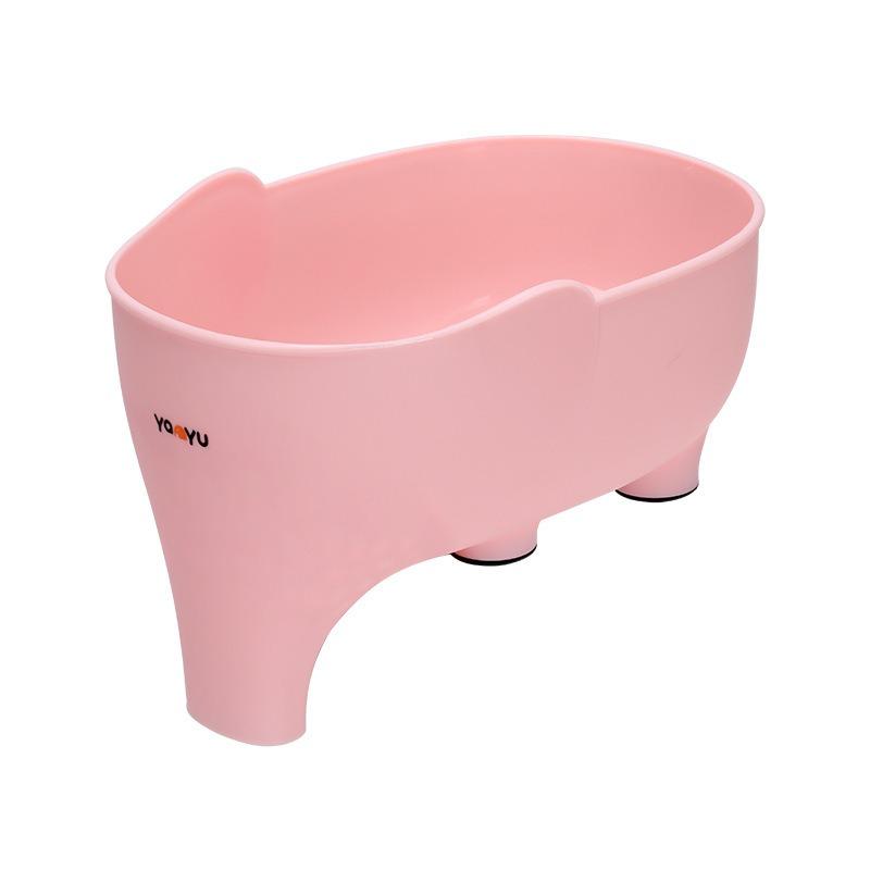 

Sink Strainer Elephant Drain Basket Fruit Vegetable Washing Basket Hanging Drainer Rack Multipurpose Kitchen Storage Accessories розовый