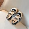 Girls' leather shoes, princess shoes, spring 2024 black soft soled girls' single shoes, children's small leather shoes