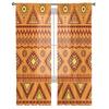 Sobres Decorativos Aztecas Tul Cortinas Traslúcidas para Decoración de Sala de Estar, Dormitorio, Cocina Cortinas Voile Organza