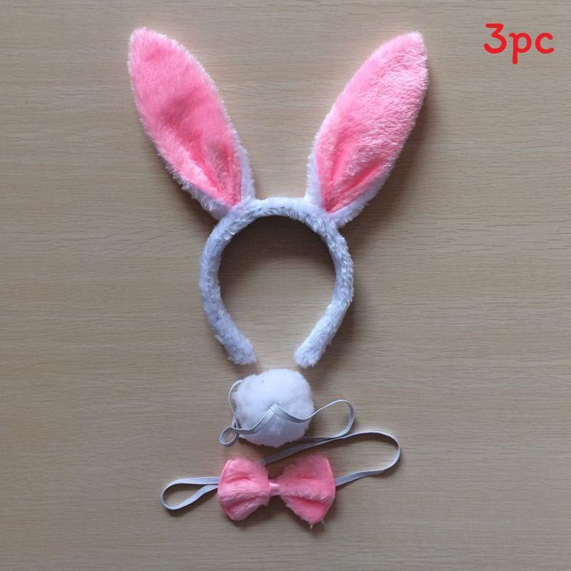 Halloween Animal Tiger Headpiece With Red Horns Demon Headband Cosplay For