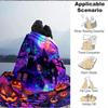 1pc Halloween Haunted Blanket, Lightweight Flannel Throw Blanket for Sofa, Bed, Travel, Camping, Living Room, Office, Couch, Chair, and Bed