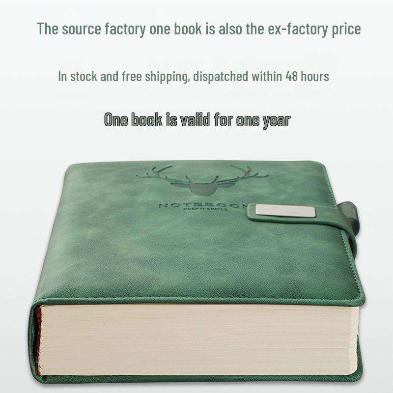 A5 Retro Leather Notebook: Simple Korean Style Diary for Business Meetings and Students