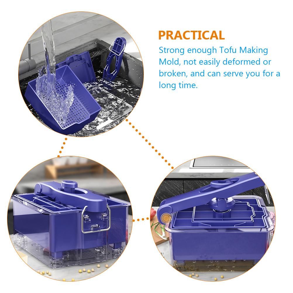 Tofu Mold Making Tool Sturdy Soybean Pressing Household Blue Convenient Home Presser