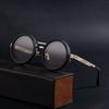 ND9 Adjustable Dimming Sun Glasses Polarized Round Sunglasses Men Women Retro Punk Fishing Eyeglasses Outdoor Shades Glasses