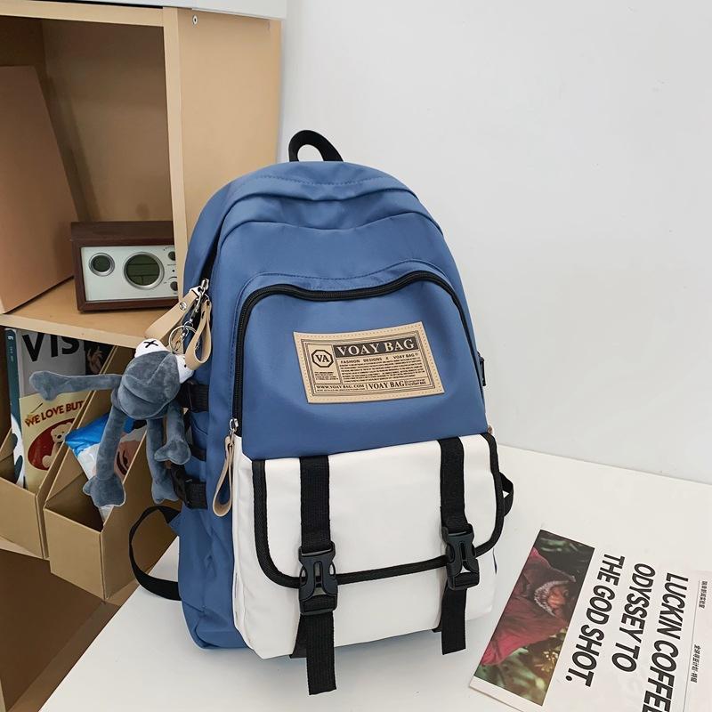 

New fashionable large-capacity backpack men s high school travel backpack trendy Japanese simple college student versatile schoolbag
