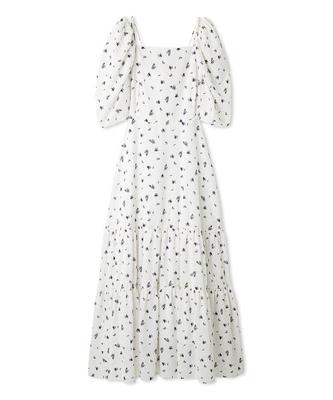 Puff Sleeve Dress FWFO251091FLOWER0 3-way