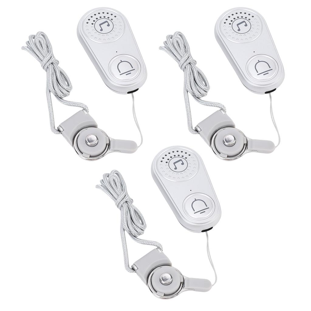 3 Pcs Wireless Calling Pager Two Way Talk 105dB Wireless Alert Buttons 5 Volume Levels 38 Music Options for Kids